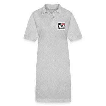 gib hetze keine chance - Stanley/Stella Frauen Bio-Polokleid PAIGER - Schwarz - Vorne
