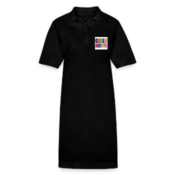 Gegen rechts - Stanley/Stella Frauen Bio-Polokleid PAIGER - Schwarz - Vorne