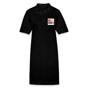 Gegen rechts - Stanley/Stella Frauen Bio-Polokleid PAIGER - Schwarz - Vorne