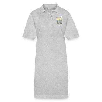 Be A Pineapple - Motivation Statement Selbstbewußt - Stanley/Stella Frauen Bio-Polokleid PAIGER - Schwarz - Vorne