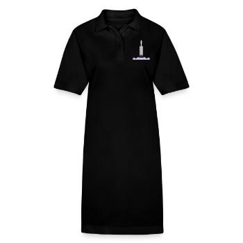 Missile Falcon Heavy Space X - Stanley/Stella PAIGER Organic Women’s Polo Dress - black - Front
