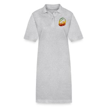 Reggae headphones - Stanley/Stella PAIGER Organic Women’s Polo Dress - black - Front