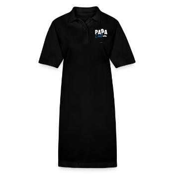 Papa cool personnalisés - Robe polo bio PAIGER Stanley/Stella Femme - noir - Devant