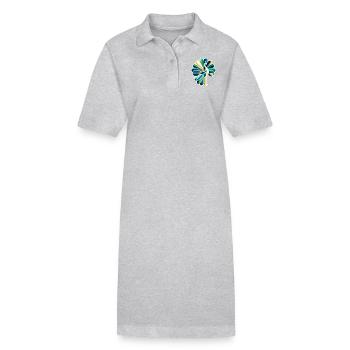 Abstrakter Pfau mit leuchtenden Farben - Stanley/Stella Frauen Bio-Polokleid PAIGER - Schwarz - Vorne