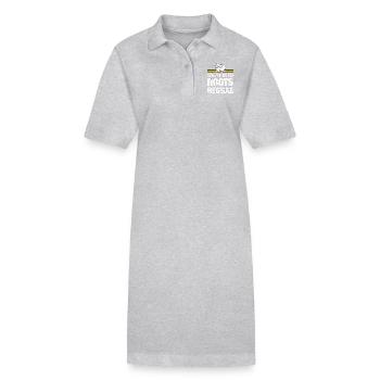 Jamais trop vieux pour le roots reggae - Robe polo bio PAIGER Stanley/Stella Femme - noir - Devant