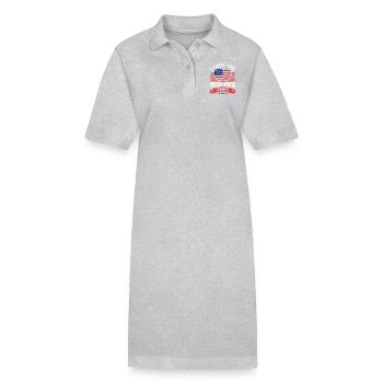 I LOVE YOU UNITED STATES - Robe polo bio PAIGER Stanley/Stella Femme - noir - Devant