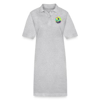 Neon Skater – Ride or Die Graffiti Style - Stanley/Stella PAIGER Organic Women’s Polo Dress - black - Front