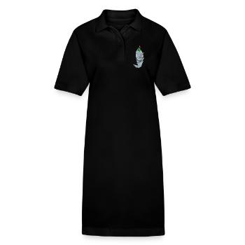 Delfin Bogenschütze Bogen - Stanley/Stella Frauen Bio-Polokleid PAIGER - Schwarz - Vorne
