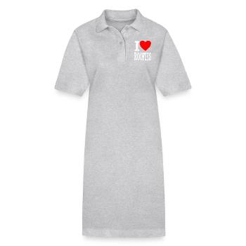 Elektro Festival - I love Roofies - Stanley/Stella Frauen Bio-Polokleid PAIGER - Schwarz - Vorne