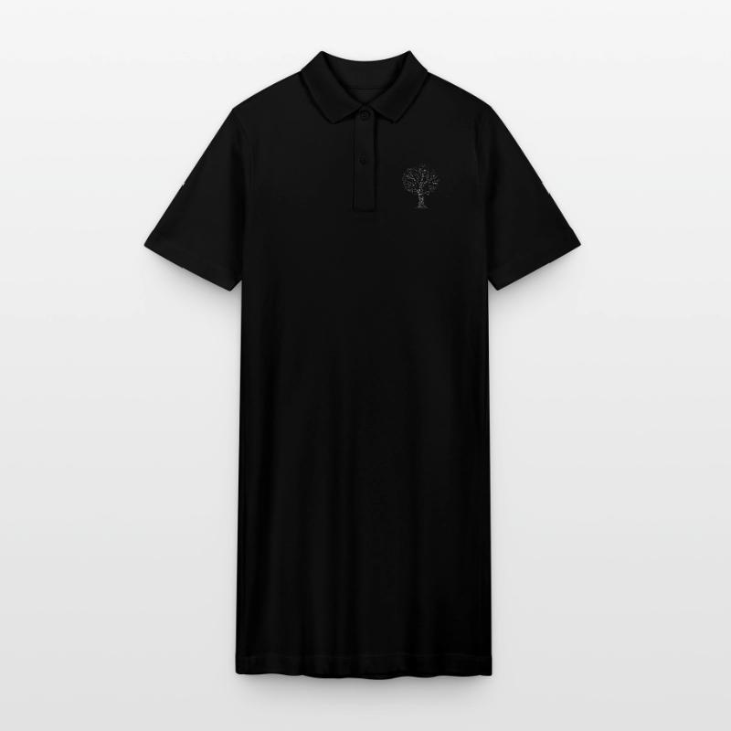 Binary Tree Zero One Code Gift Branch Branch Stanley/Stella PAIGER Organic Women’s Polo Dress