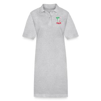 Drapeau Italie drapeau né en Italie Italie - Robe polo bio PAIGER Stanley/Stella Femme - noir - Devant