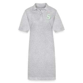 5e anniversaire watercolor étoile - Robe polo bio PAIGER Stanley/Stella Femme - noir - Devant