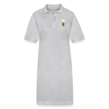 Brennende Kerze - Stanley/Stella Frauen Bio-Polokleid PAIGER - Schwarz - Vorne