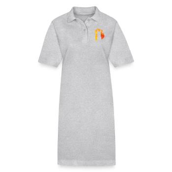 Kelpie Silhouette - Robe polo bio PAIGER Stanley/Stella Femme - noir - Devant