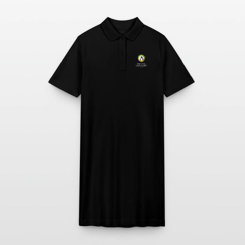 Computer System Penguin Nerd pc inside code admin Robe polo bio PAIGER Stanley/Stella Femme