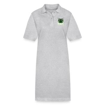 Herbivores de cannabis - Robe polo bio PAIGER Stanley/Stella Femme - noir - Devant