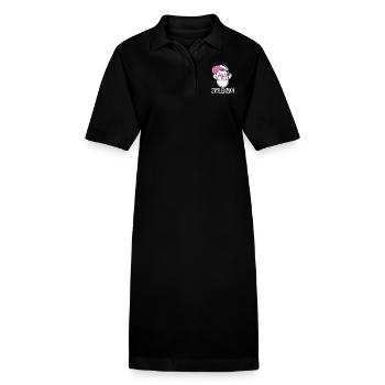 SK8ERBOI - Stanley/Stella PAIGER Organic Women’s Polo Dress - black - Front