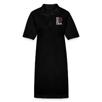 DNA Norway T-shirt - Robe polo bio PAIGER Stanley/Stella Femme - noir - Devant