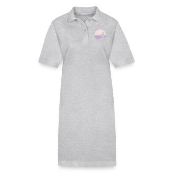 Vintage Pine Tree Mountain Retro Minimalist Sun. - Stanley/Stella PAIGER Organic Women’s Polo Dress - black - Front