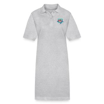 Tortue nomade mondiale - Robe polo bio PAIGER Stanley/Stella Femme - noir - Devant