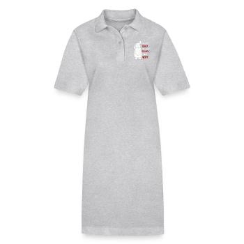 Häschen Spruch - Stanley/Stella Frauen Bio-Polokleid PAIGER - Schwarz - Vorne