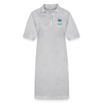 Schildkröte lustiger Spruch peinlich Reptil Tier - Stanley/Stella Frauen Bio-Polokleid PAIGER - Schwarz - Vorne
