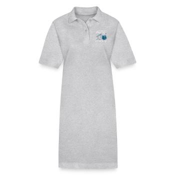 If I Cant Bring My Yarn Knitting Quilting Shirt - Stanley/Stella PAIGER Organic Women’s Polo Dress - black - Front