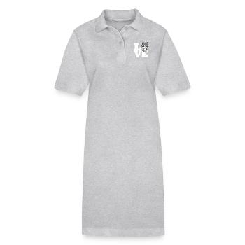 Rat de lavage - Robe polo bio PAIGER Stanley/Stella Femme - noir - Devant