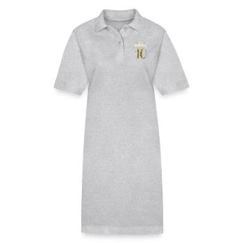 10ème anniversaire fille cadeau princesse - Robe polo bio PAIGER Stanley/Stella Femme - noir - Devant