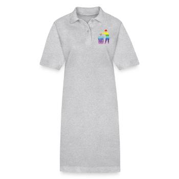 Contre les nazis - Robe polo bio PAIGER Stanley/Stella Femme - noir - Devant