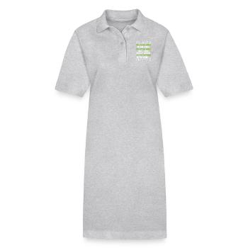 Nerdy People Cute Gift - Stanley/Stella PAIGER Organic Women’s Polo Dress - black - Front