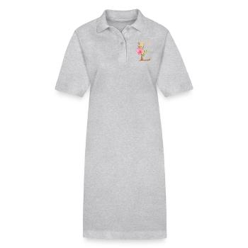 Letter E - Stanley/Stella PAIGER Organic Women’s Polo Dress - black - Front