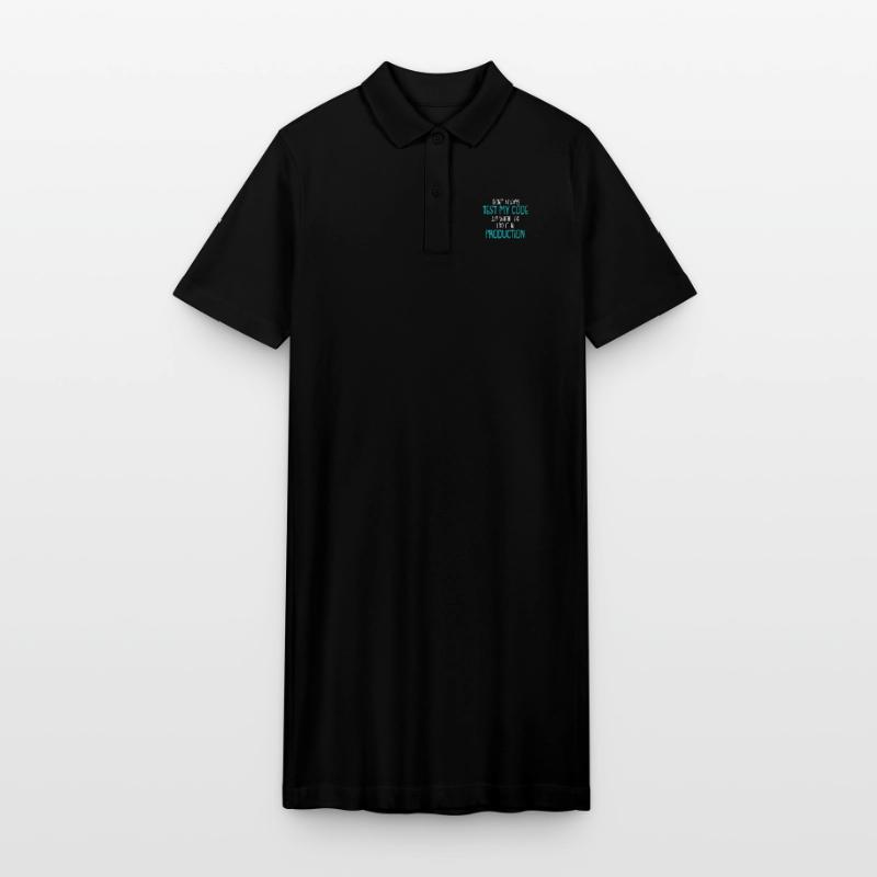 Cool Test Code Production Coder Shirt Gift Stanley/Stella Frauen Bio-Polokleid PAIGER