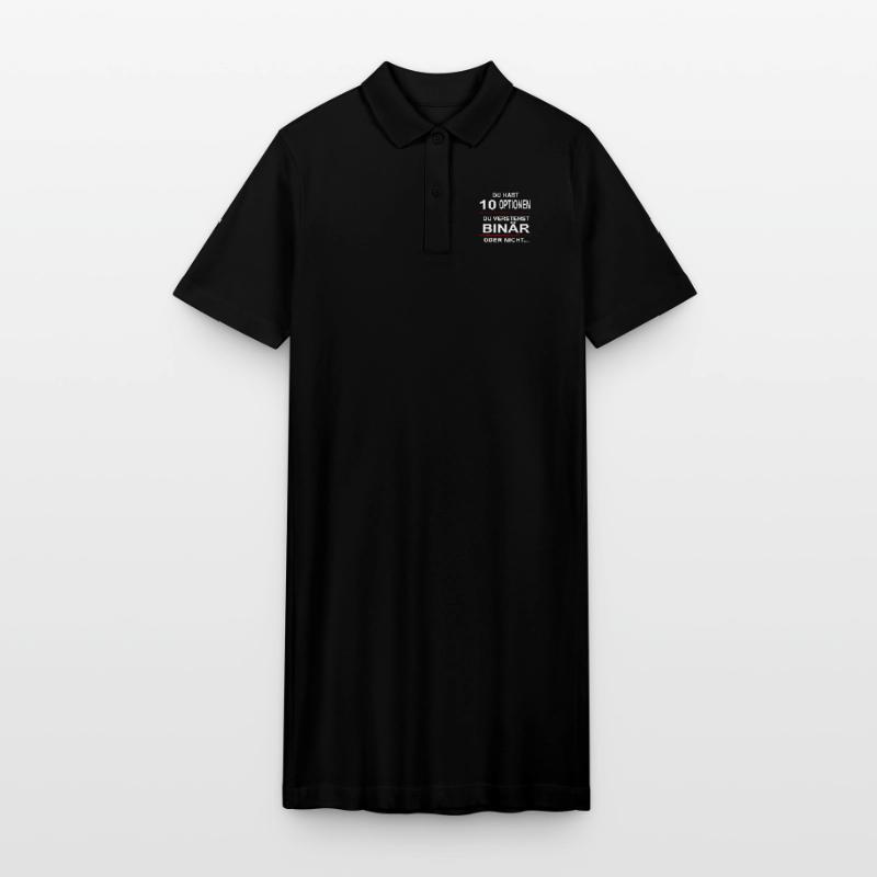 Binary joke 4 computer scientists programmers Stanley/Stella PAIGER Organic Women’s Polo Dress