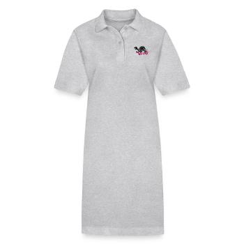 Turtle with pink shoes - Stanley/Stella PAIGER Organic Women’s Polo Dress - black - Front
