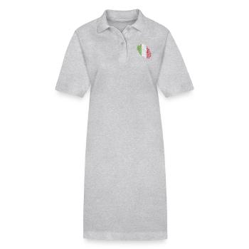 Italy fingerprint - Stanley/Stella PAIGER Organic Women’s Polo Dress - black - Front