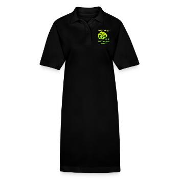 Opa - Super Cool - Stanley/Stella Frauen Bio-Polokleid PAIGER - Schwarz - Vorne