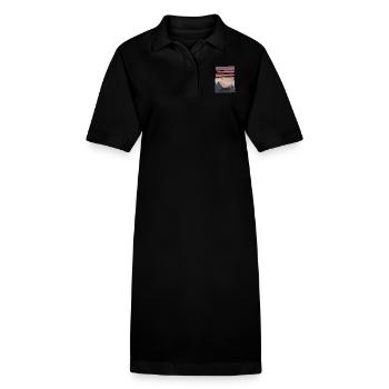 Fuchs Waldtier Geschenk - Stanley/Stella Frauen Bio-Polokleid PAIGER - Schwarz - Vorne
