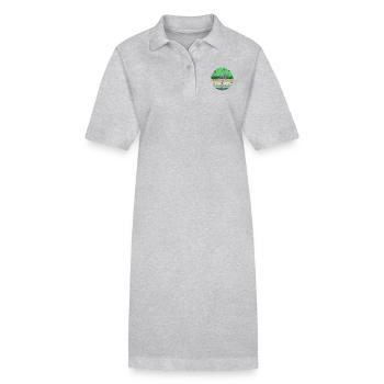 Gartenarbeit Heckenschere Retro - Stanley/Stella Frauen Bio-Polokleid PAIGER - Schwarz - Vorne