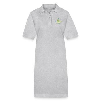 Dino 1 Birthday - Stanley/Stella PAIGER Organic Women’s Polo Dress - black - Front