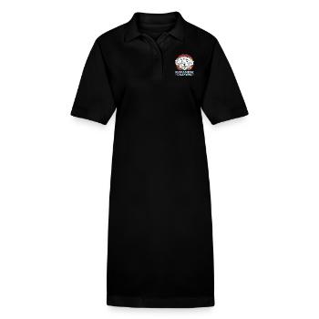 Havaneser Grandpa Hunde Hundebesitzer Geschenk - Stanley/Stella Frauen Bio-Polokleid PAIGER - Schwarz - Vorne