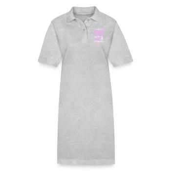 Je suis mécanicienne de vélo et maman rien ne me fait peur - Robe polo bio PAIGER Stanley/Stella Femme - noir - Devant