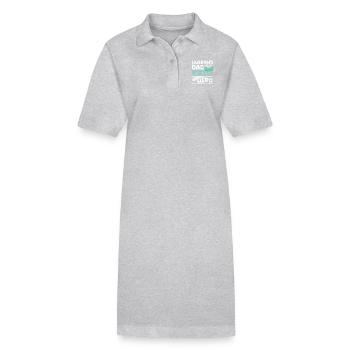 Husband dad librarian hero - Stanley/Stella PAIGER Organic Women’s Polo Dress - black - Front