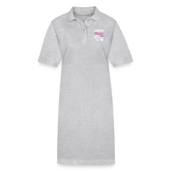 I Know I Throw Like A Girl Try To Keep Up Cornhole - Stanley/Stella PAIGER Organic Women’s Polo Dress - black - Front
