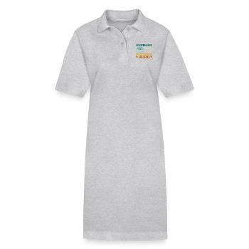 Mari papa acupuncteur héros - Robe polo bio PAIGER Stanley/Stella Femme - noir - Devant
