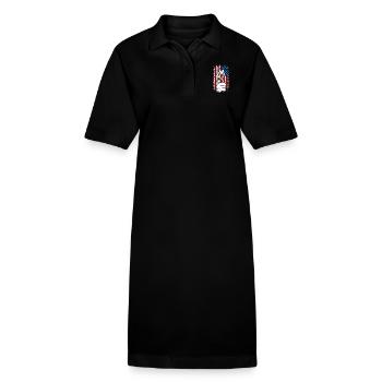 Usa American Flag Dentist 4 juillet - Robe polo bio PAIGER Stanley/Stella Femme - noir - Devant