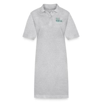 Sea turtle whisperer - Stanley/Stella PAIGER Organic Women’s Polo Dress - black - Front