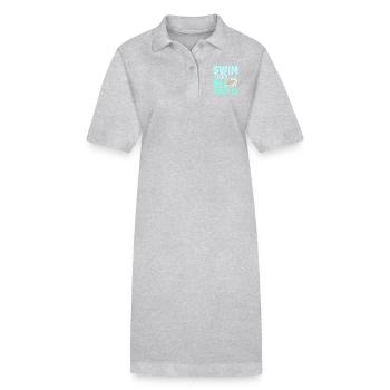 Swim with the sea turtles - Stanley/Stella PAIGER Organic Women’s Polo Dress - black - Front