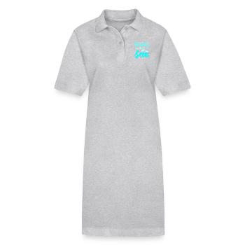Beauty of the seas dolphins - Stanley/Stella PAIGER Organic Women’s Polo Dress - black - Front