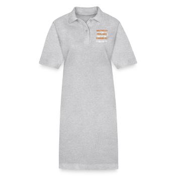 American football and burger is my therapy - Stanley/Stella Frauen Bio-Polokleid PAIGER - Schwarz - Vorne